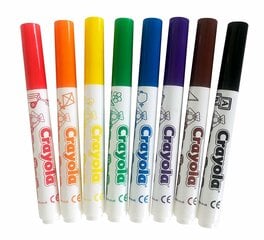 Flomasteri Crayola, 8 krāsas cena un informācija | Modelēšanas un zīmēšanas piederumi | 220.lv