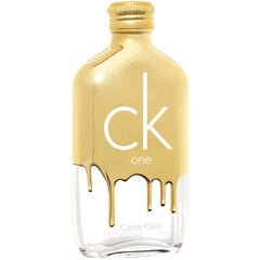 Tualetes ūdens Calvin Klein CK One Gold EDT vīriešiem/sievietēm 50 ml cena un informācija | Sieviešu smaržas | 220.lv