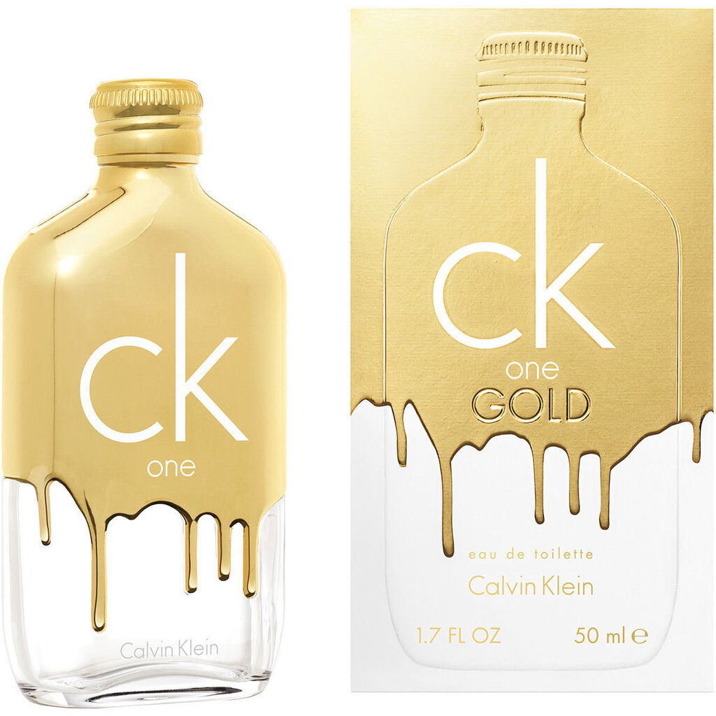 Tualetes ūdens Calvin Klein CK One Gold EDT vīriešiem/sievietēm 50 ml cena un informācija | Sieviešu smaržas | 220.lv