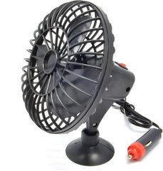 12V automašīnas ventilators, 13,5 cm kaina ir informacija | Автомобильные электропринадлежности 12V | 220.lv