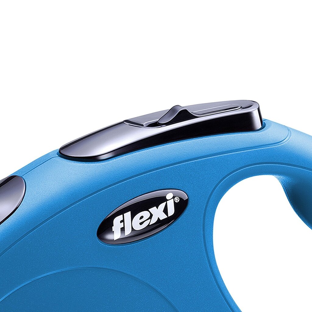 Flexi automātiskā pavada New Classic XS, zila, 3 m cena un informācija | Suņu pavadas | 220.lv