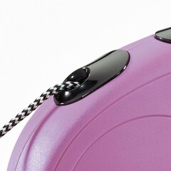 Flexi automātiskā pavada New Classic M, rozā, 8 m cena un informācija | Suņu pavadas | 220.lv