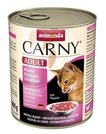 Konservi kaķiem Animonda Carny Adult gaļas konservu kokteilis 800g cena un informācija | Konservi kaķiem | 220.lv