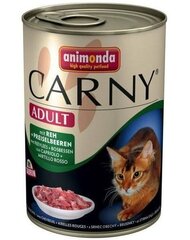 Konservi kaķiem Animonda Carny Adult ar liellopu gaļu un dzērvenēm 400 g cena un informācija | Konservi kaķiem | 220.lv