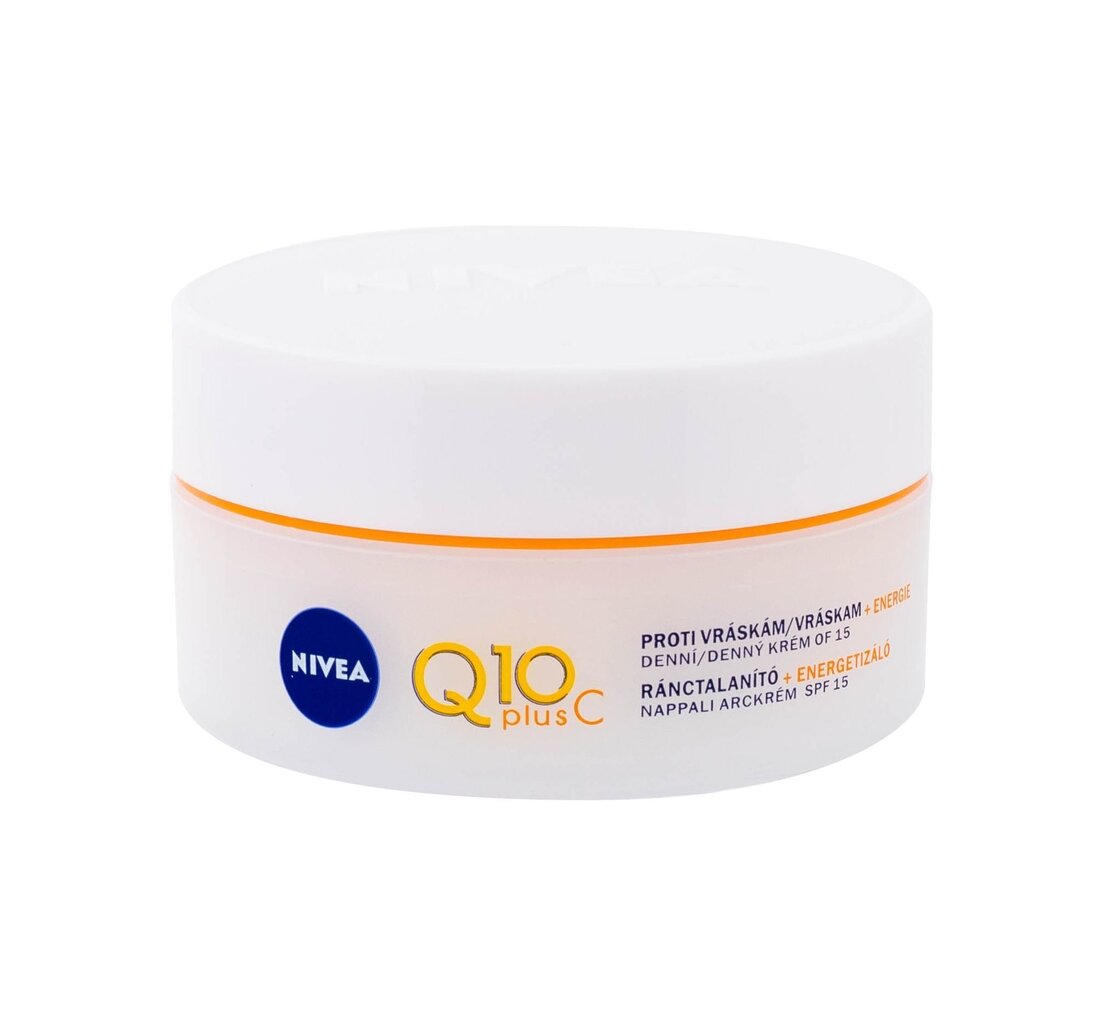 Dienas krēms sejas ādai Nivea Q10 Plus Energy SPF15 50 ml цена и информация | Sejas krēmi | 220.lv