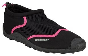 Ūdens apavi Waimea® Wave Rider, melni/rozā cena un informācija | Peldēšanas apavi | 220.lv