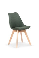 Krēsls K303, tumši zaļš cena un informācija | Virtuves un ēdamistabas krēsli | 220.lv