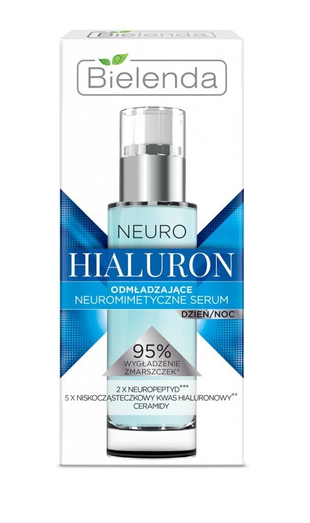 Dienas/nakts atjaunojošs sejas serums Bielenda Neuro Hialuron 30 ml cena un informācija | Sejas krēmi | 220.lv