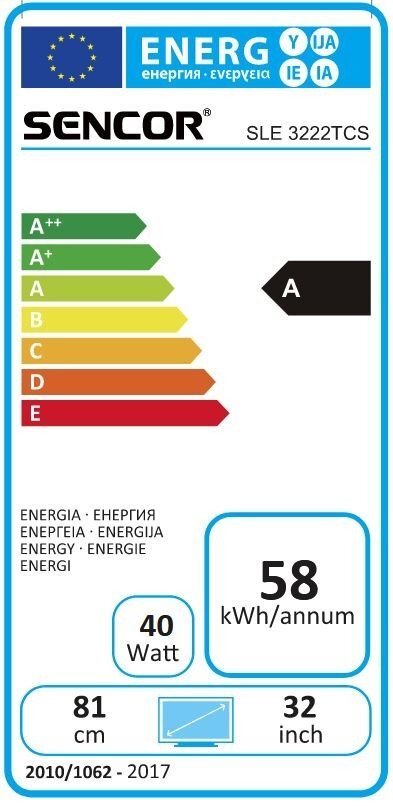Sencor SLE 3222TCS cena un informācija | Televizori | 220.lv