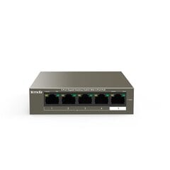 Маршрутизатор Tenda TEF1105P network switch Managed Fast Ethernet (10/100) Brown Power over Ethernet (PoE) цена и информация | Маршрутизаторы (роутеры) | 220.lv
