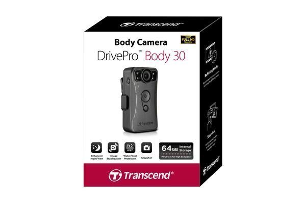 Transcend DrivePro Body 30, melna cena un informācija | Videokameras | 220.lv