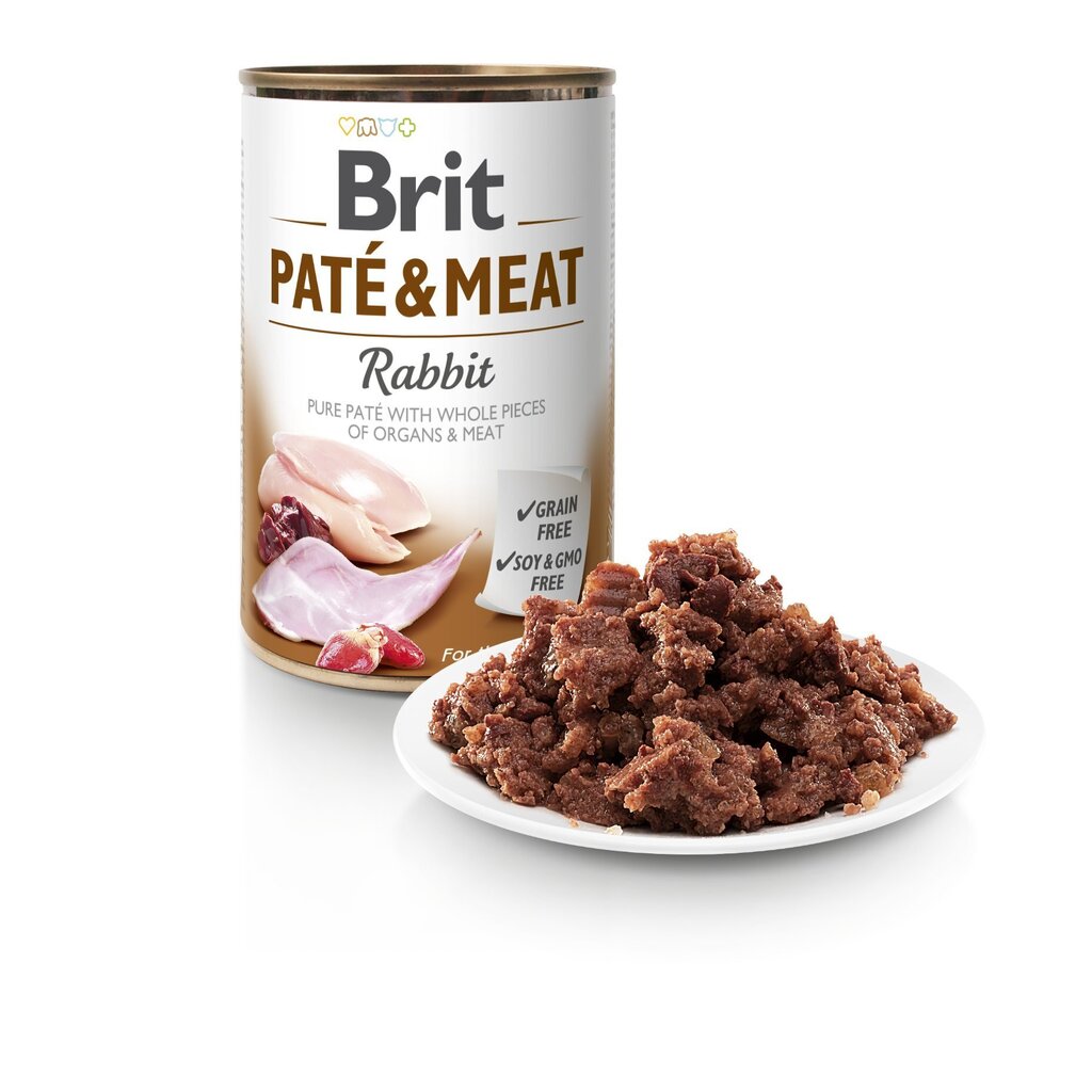 Brit Care Rabbit Pate&Meat Konservēts 400g Suņiem цена и информация | Konservi suņiem | 220.lv