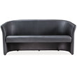 Dīvāns-3, melns cena un informācija | Dīvāni | 220.lv