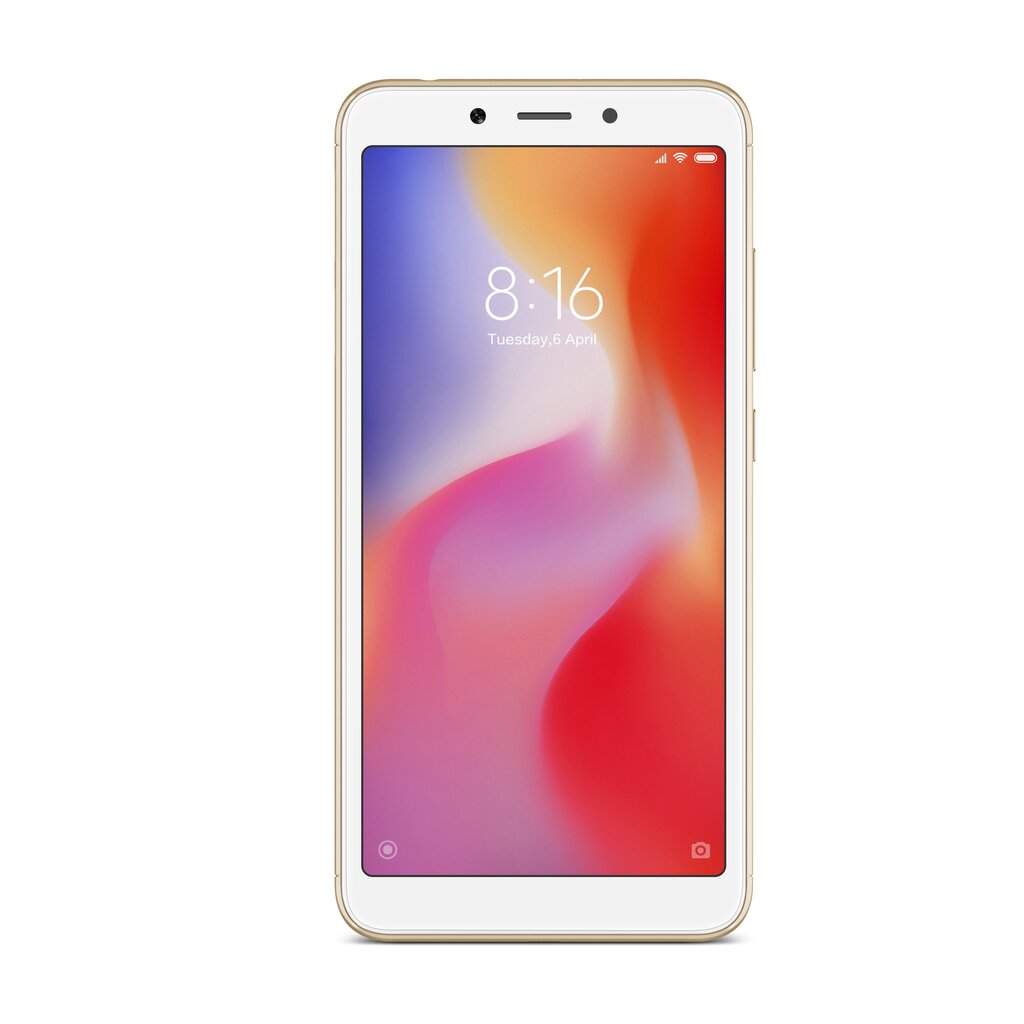 Xiaomi Redmi 6A, 32 GB, Zeltains cena un informācija | Mobilie telefoni | 220.lv