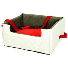Amibelle Спальное место - кресло Lux, белое с красной подушкой L, 57 x 50 x 25 см цена и информация | Лежаки, домики | 220.lv