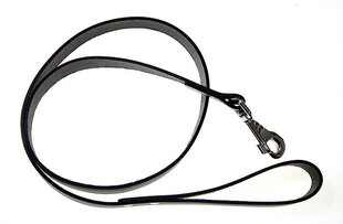 Amibelle поводок кожаный черный, ширина 1,8 см, длина 120 см цена и информация | Поводки для собак | 220.lv