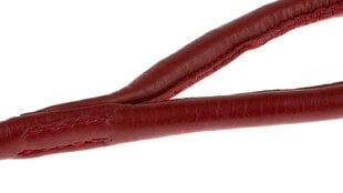 Amibelle ādas pavadiņš, sarkans 50 - 55 cm cena un informācija | Suņu pavadas | 220.lv