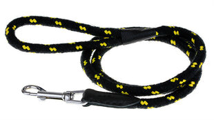 Поводок Amibelle черный с желтыми элементами, длина 120 см цена и информация | Поводки для собак | 220.lv