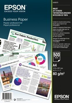 Epson Business Paper 500 sheets Printer, White, A4, 80 g цена и информация | Burtnīcas un papīra preces | 220.lv