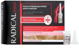 Ampulas matiem Farmona Radical Med 15 x 5 ml цена и информация | Распылите крем-спрей на волосы на расстоянии 20-25 см, расчешите их расческой. | 220.lv