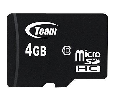 Atmiņas karte Flash Micro-SD 4GB Team C10 1Adp цена и информация | Atmiņas kartes mobilajiem telefoniem | 220.lv