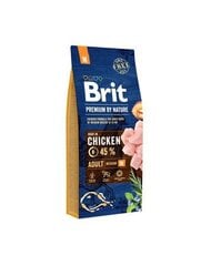 Brit Premium Nature Adult Medium 15kg Suņiem цена и информация |  Сухой корм для собак | 220.lv