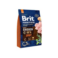 Brit Premium Nature Sport 15kg Suņiem cena un informācija | Sausā barība suņiem | 220.lv