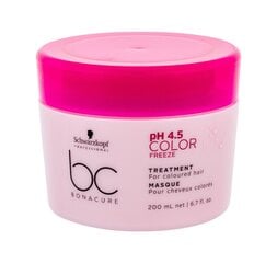 Schwarzkopf BC Bonacure pH 4.5 Color Freeze matu maska 200 ml cena un informācija | Matu uzlabošanai | 220.lv