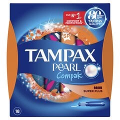 Tamponi TAMPAX Compak Pearl SP.18 gab cena un informācija | Tamponi, higiēniskās paketes, ieliktnīši | 220.lv