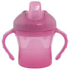 Ergonomiska krūze ar silikona snīpi Bambino Easy Sip, rozā цена и информация | Бутылочки и аксессуары | 220.lv