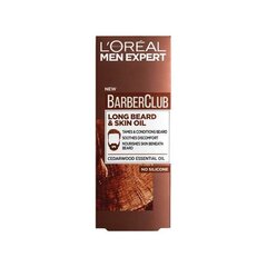 Масло для длинной бороды и кожи лица l'oreal men expert barber club, 30 мл  l'oreal paris цена и информация | Косметика и средства для бритья | 220.lv