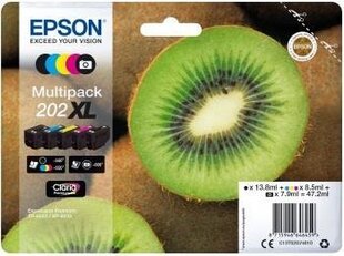 EPSON Multipack 5-farbig 202XL Kiwi cena un informācija | Tintes kārtridži | 220.lv