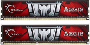 G.Skill DDR3 8GB (4GBx2) 1600MHz, CL11, AEGIS Dual (F3-1600C11D-8GIS) цена и информация | Оперативная память (RAM) | 220.lv