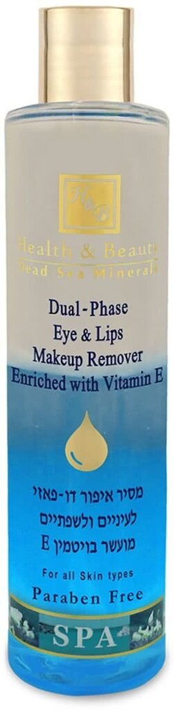 Divu fāžu acu un lūpu grima noņemšanas līdzeklis Health & Beauty 250 ml цена и информация | Sejas ādas kopšana | 220.lv