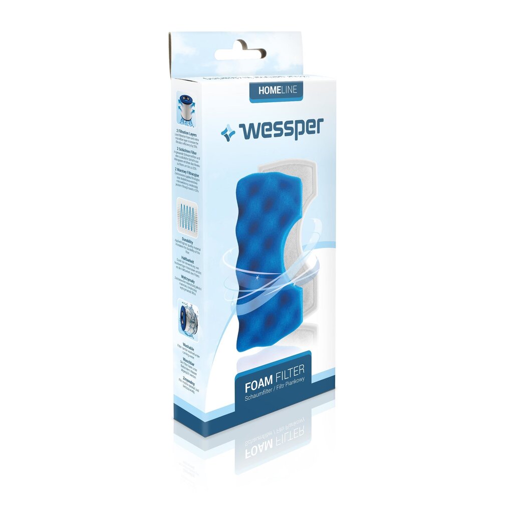 Wessper FoamFilter, 1 gab. цена и информация | Putekļu sūcēju piederumi | 220.lv