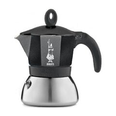 Espresso kafijas kanna Bialetti Moka 6 tasītēm, indukcijas plītij, melna cena un informācija | Kafijas kannas, tējkannas | 220.lv