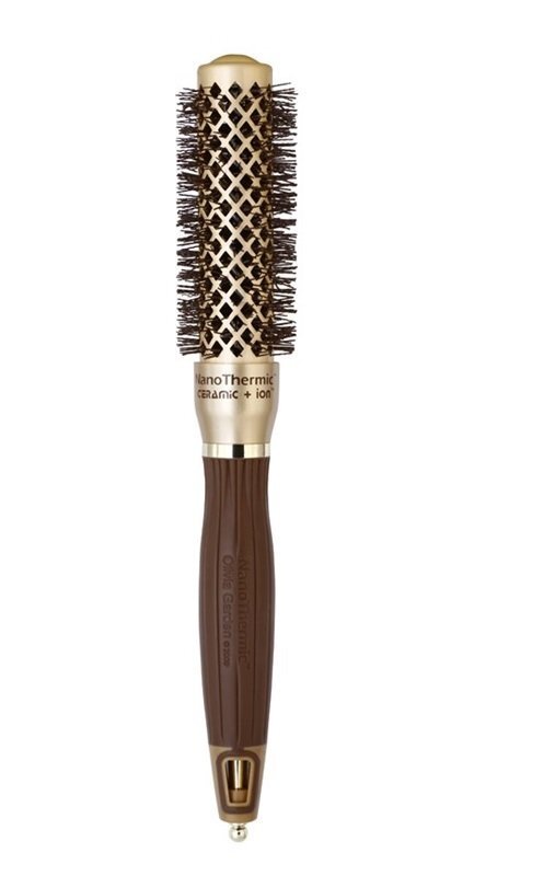 Matu suka / veidotājs Olivia Garden Nano Thermic Ceramic+Ion Round Thermal Hairbrush NT-24 цена и информация | Matu sukas, ķemmes, šķēres | 220.lv