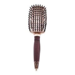 Matu suku veidotājs Olivia Garden Nano Thermic Flex Collection 100% Boar Hairbrush NT-FLEXBR cena un informācija | Matu sukas, ķemmes, šķēres | 220.lv