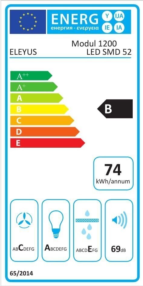 Eleyus Modul 1200 LED SMD 52 IS cena un informācija | Tvaika nosūcēji | 220.lv