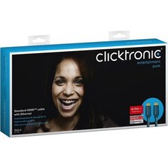Clicktronic, HDMI, 15 см цена и информация | Кабели и провода | 220.lv