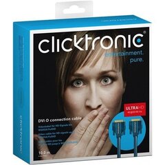 Clicktronic, DVI-D Dual Link, 10 m цена и информация | Кабели и провода | 220.lv