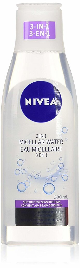 Nivea Sensitive 3in1 Micellar Cleansing Water micelārais ūdens 200 ml cena un informācija | Sejas ādas kopšana | 220.lv