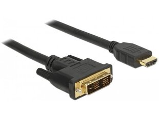 Delock 85584, HDMI/DVI-D, 2 m cena un informācija | Kabeļi un vadi | 220.lv
