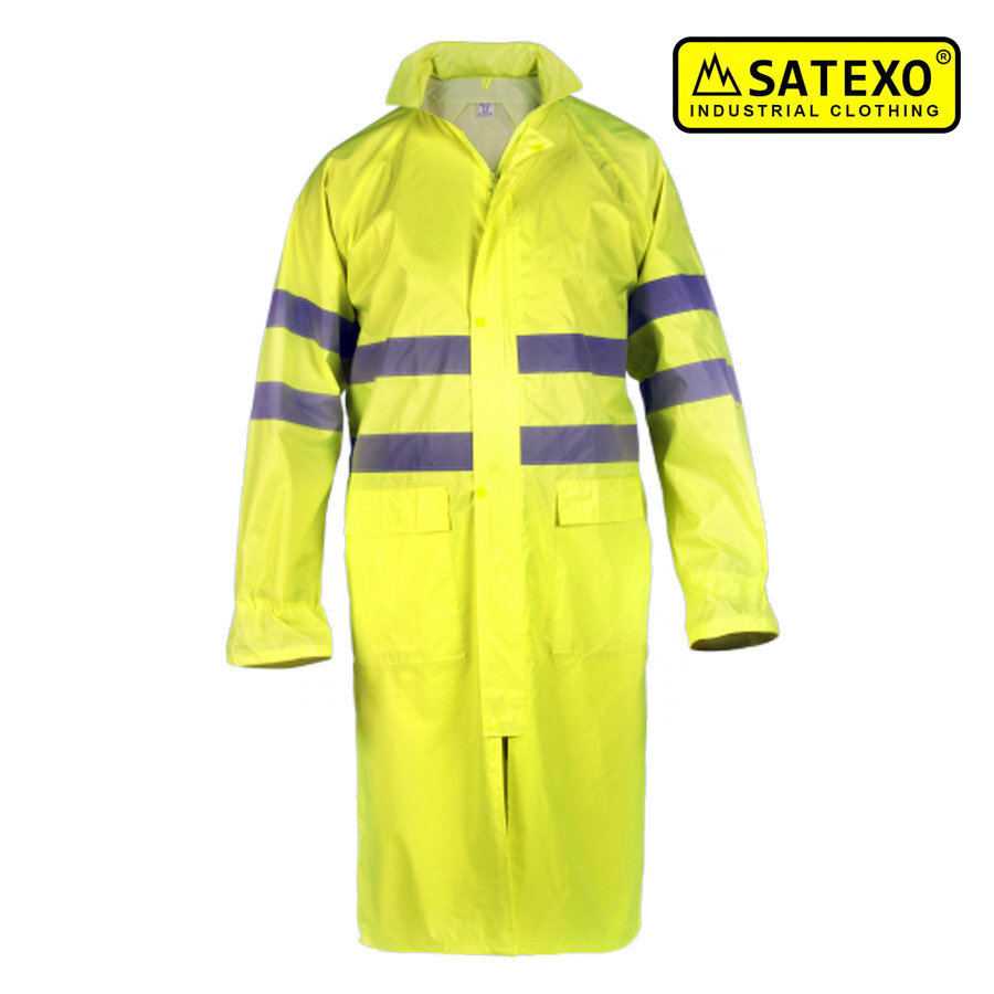 Ļoti iztūrīgs lietusmētelis Satexo RNLHVY, dzeltens cena un informācija | Darba apģērbi | 220.lv