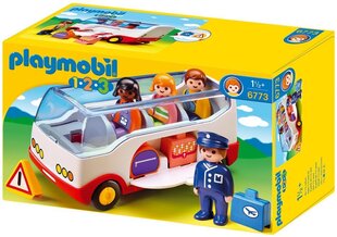 6773 PLAYMOBIL® 1.2.3 Lidostas autobuss cena un informācija | Konstruktori | 220.lv