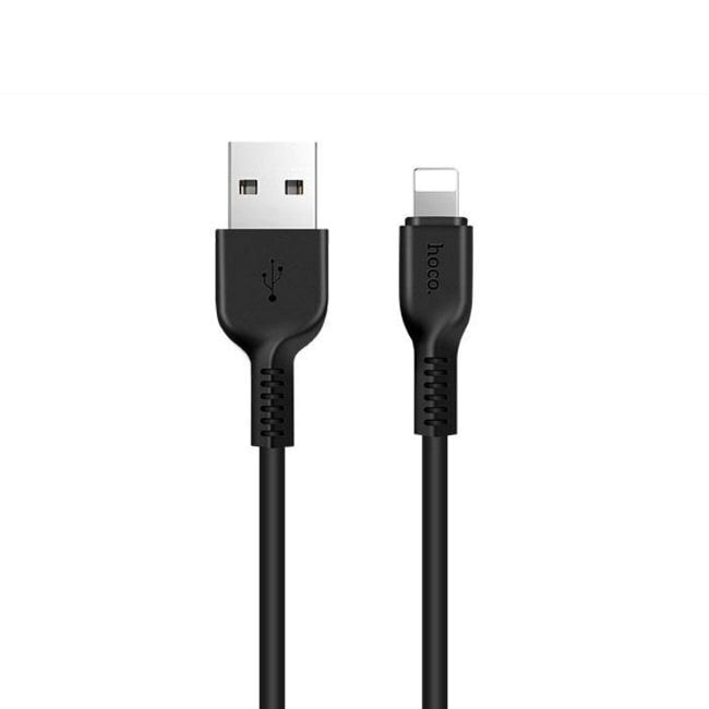 Hoco X20 Ultra Izturīgs-Mīksts Universāls Lightning uz USB Datu & Ātrās Uzlādes kabelis 1m (MD818) Melns cena un informācija | Savienotājkabeļi | 220.lv