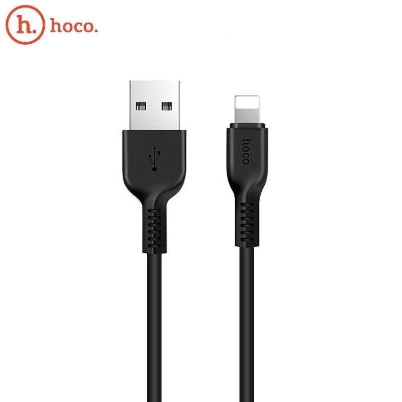 Hoco X20 Ultra Izturīgs-Mīksts Universāls Lightning uz USB Datu & Ātrās Uzlādes kabelis 1m (MD818) Melns cena un informācija | Savienotājkabeļi | 220.lv