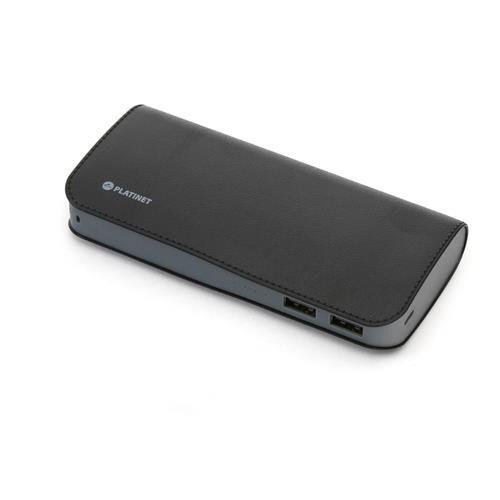 PLATINET strāvas banka, ādas, Melna 15000mAh + microUSB kabelis цена и информация | Lādētāji-akumulatori (Power bank) | 220.lv