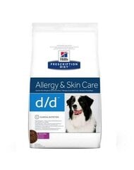 Hill's сухой корм Prescription Diet Canine d/d Duck & Rice, 12 кг цена и информация | Сухой корм для собак | 220.lv