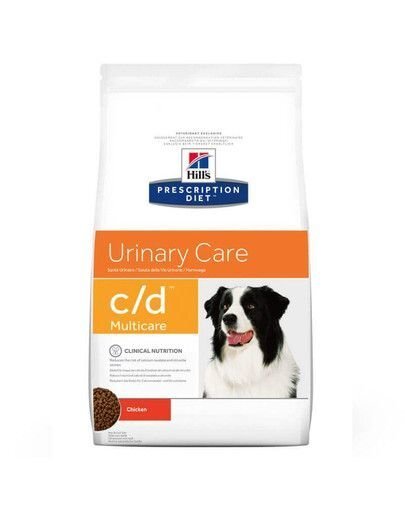 Hill's sausā barība Prescription Diet Canine c/d Multicare, 12 kg cena un informācija | Sausā barība suņiem | 220.lv